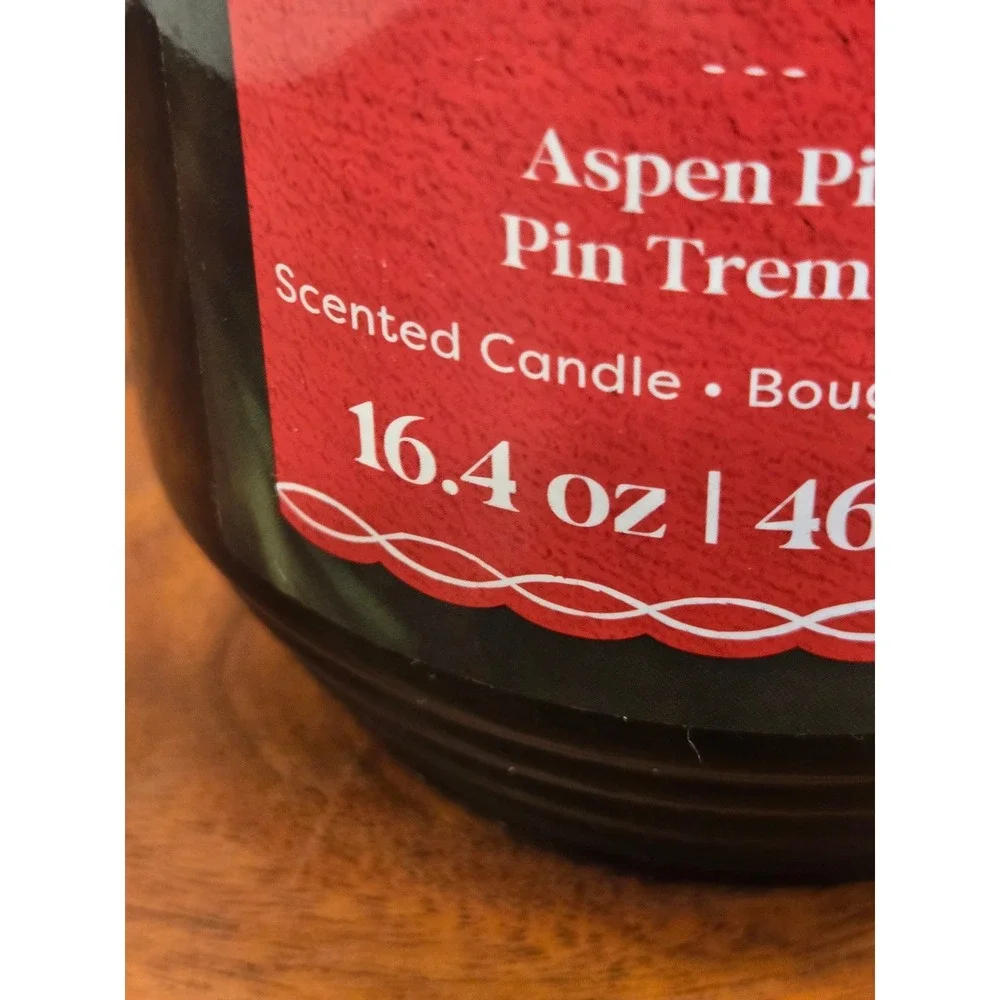 Ashland Christmas Noel Aspen Pine Scented Candle 16.4 oz Green Jar with Lid